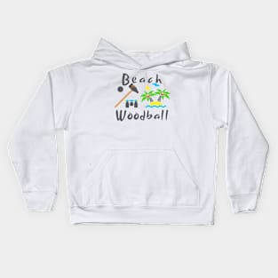 Beach Woodball Championship Kids Hoodie